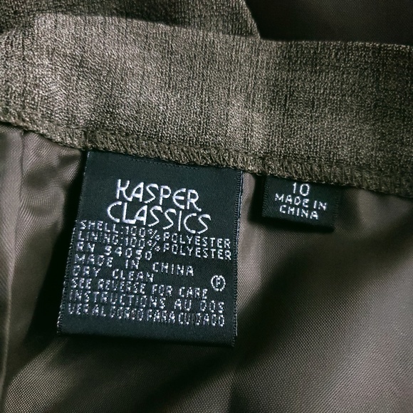 Kasper Classics Women Suits 3pc Blazer Top Pant Size 10 (32x31) - NWT - Picture 8 of 8